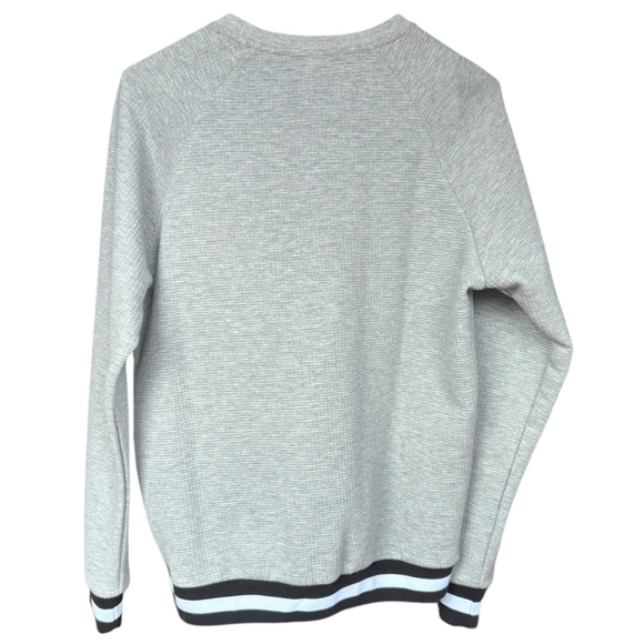 Sovereign Code Los Angeles 1917 Grey with Black Trimmed Crew Neck Sweater Sz L - Picture 3 of 7